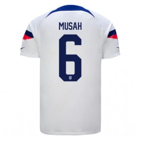 United States Yunus Musah #6 Replica Home Stadium Shirt World Cup 2022 Short Sleeve